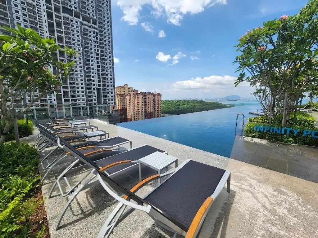 Apartment Urban Suites Jelutong Georgetown 2Br Leisure City Night View